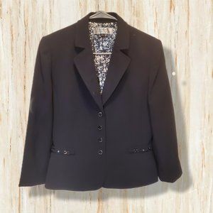 Tahari size 8 Midnight Blue blazer NWT